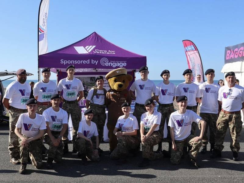 Caring cadets and supportive staff at the Worthing 10k