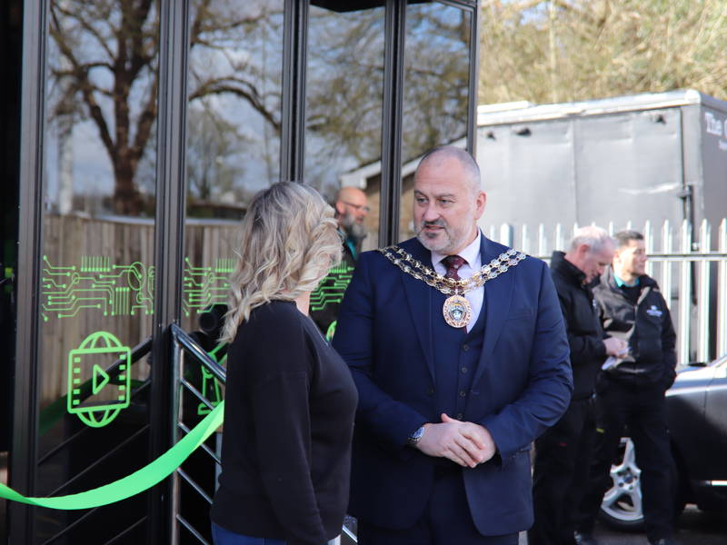 Fareham Mayor Fred Birkett at the TECH:TRUCK relaunch