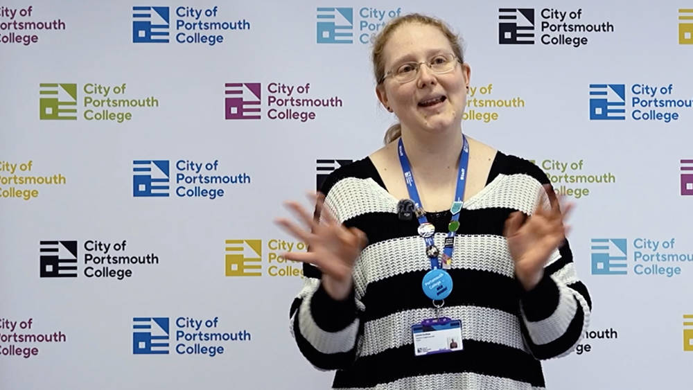 Lizzie Collis – Digital Media and Journalism lecturer at City of Portsmouth College