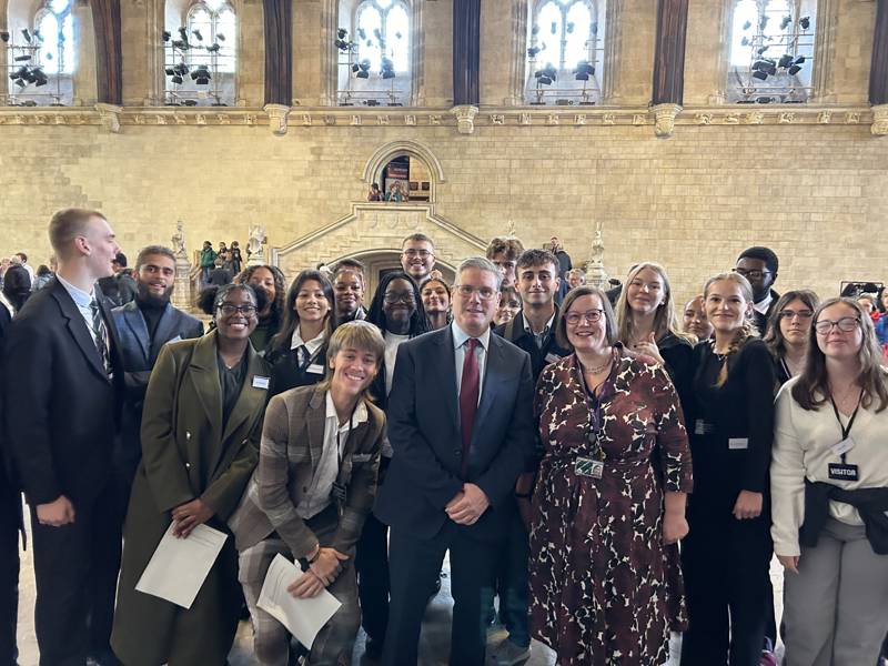 Students with Sir Keir Starmer