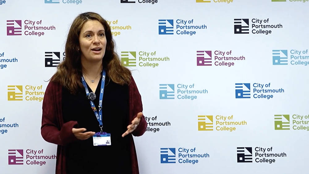 Marina Marmolejo – Marketing lecturer at City of Portsmouth College