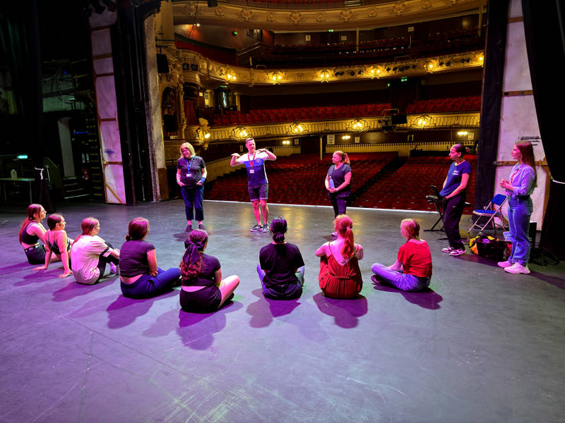 Performing Arts lessons on stage at the King's Theatre